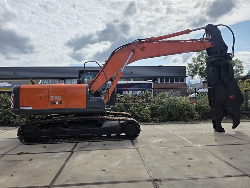 2011 Hitachi Zaxis 210 scrap shear, side view