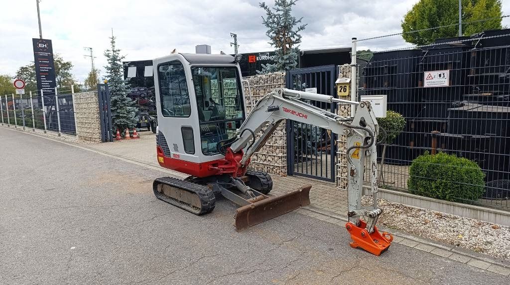 2012 Takeuchi TB219 mini excavator, side view
