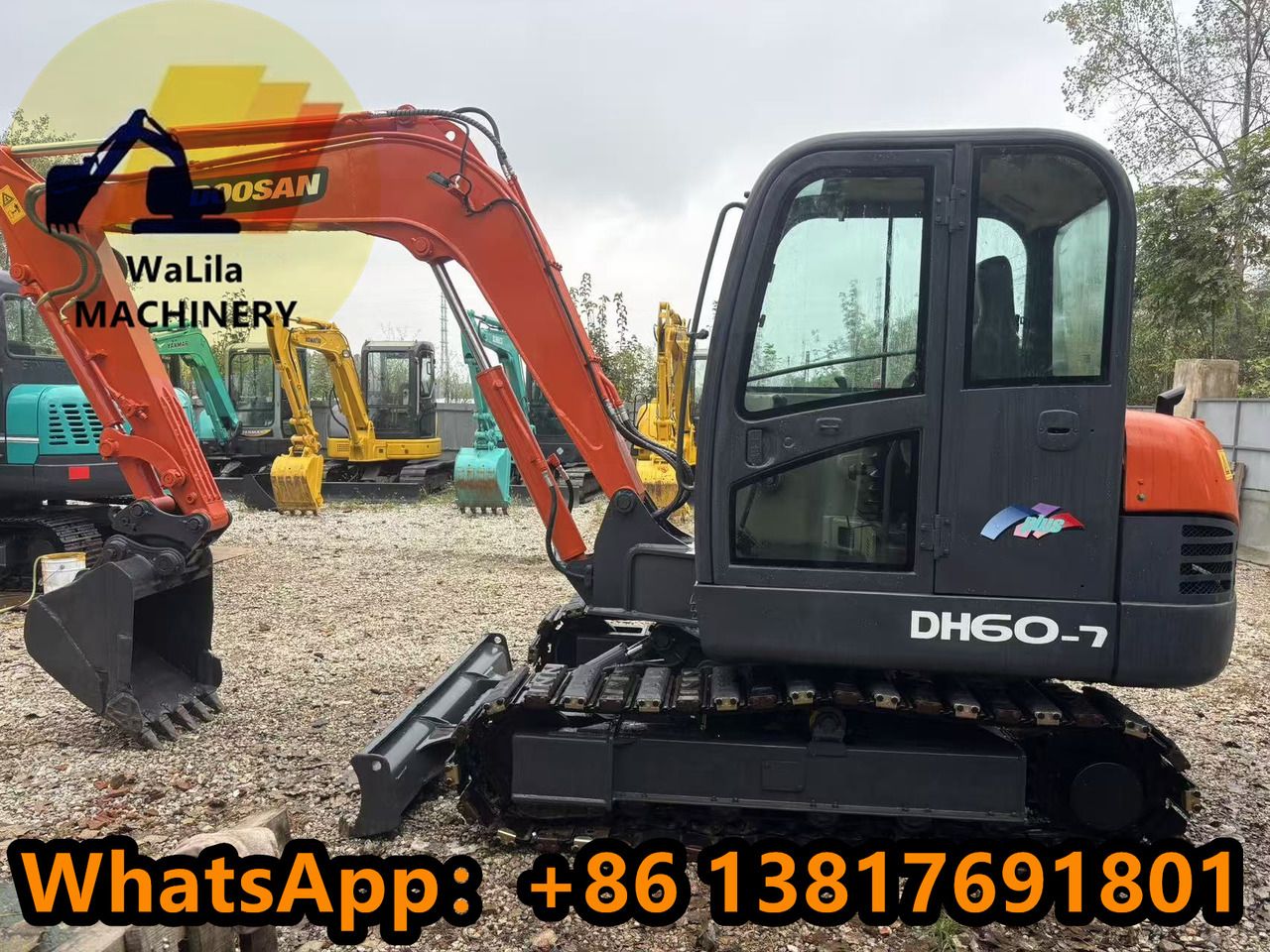 2023 Doosan DH60-7 mini excavator side view