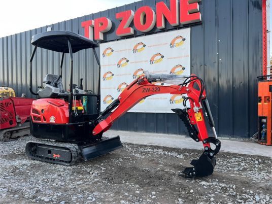 Newrick ZW-320 mini excavator, side view