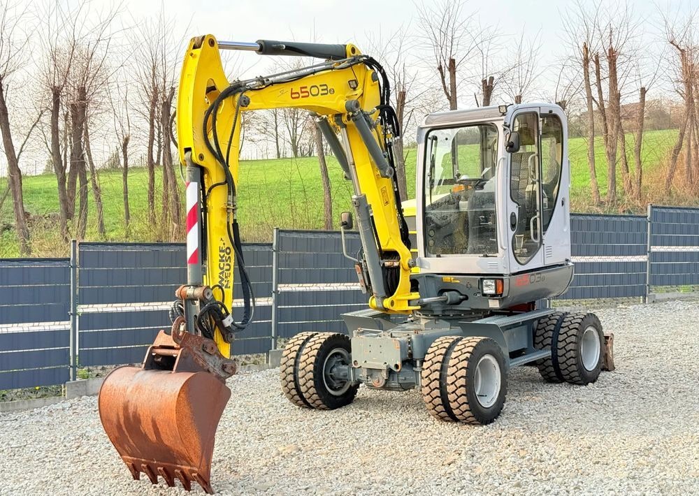 2011 Wacker Neuson 6503 wheel excavator, front three-quarter view 2011 Wacker Neuson 6503 wheel excavator, front three-quarter view