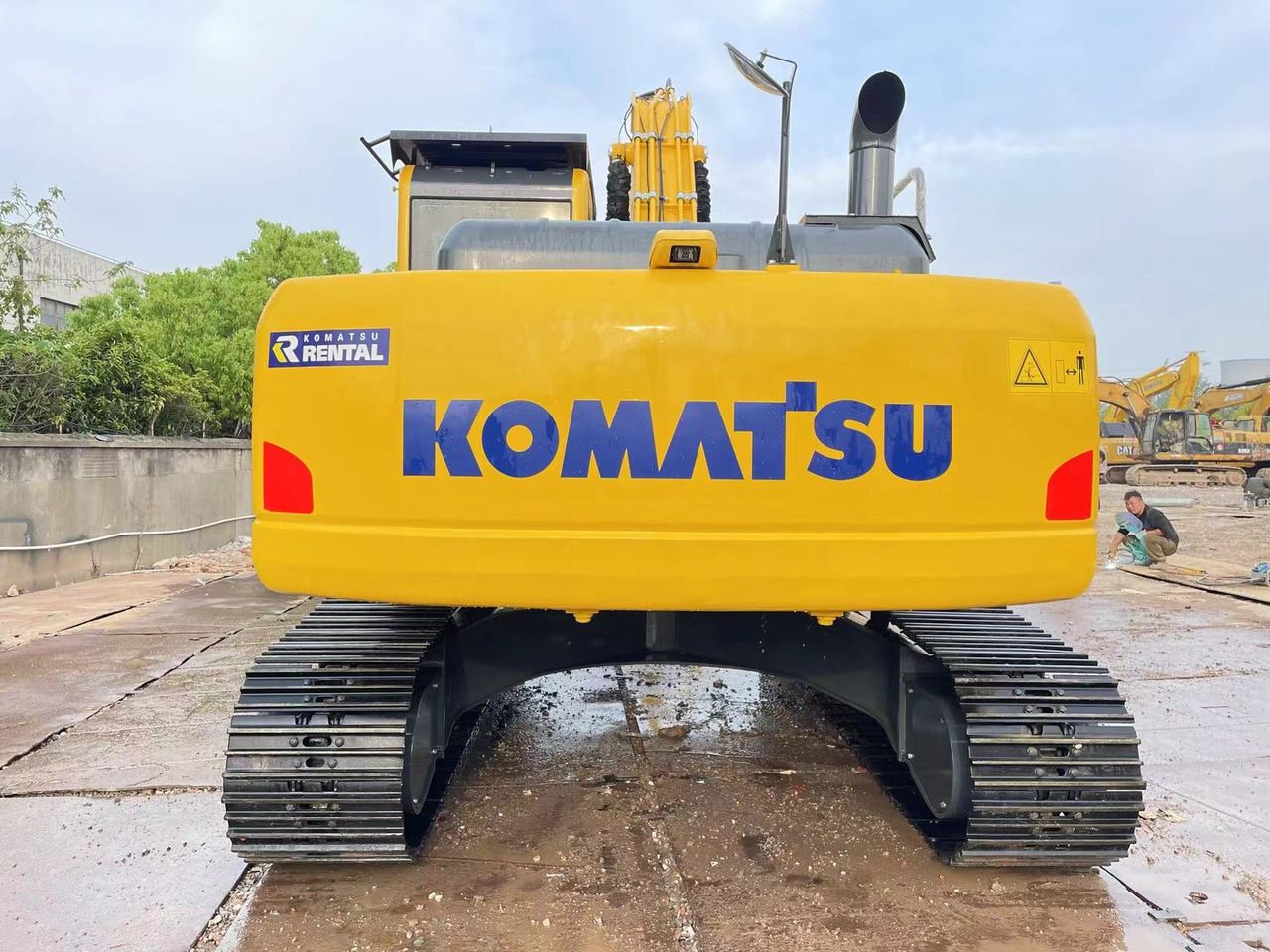 2022 Komatsu PC240LC-8 crawler excavator, rear view