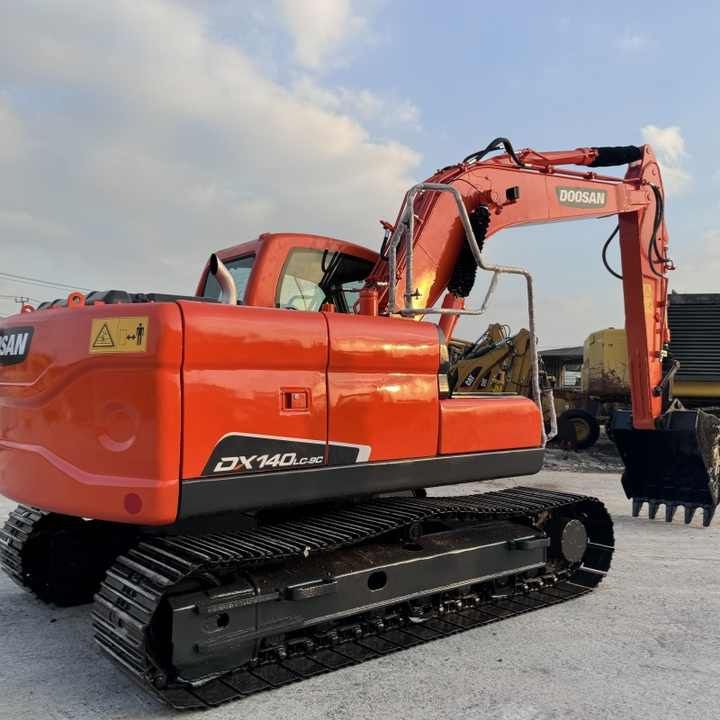 2024 Doosan DX140LC-9C crawler excavator rear three-quarter view