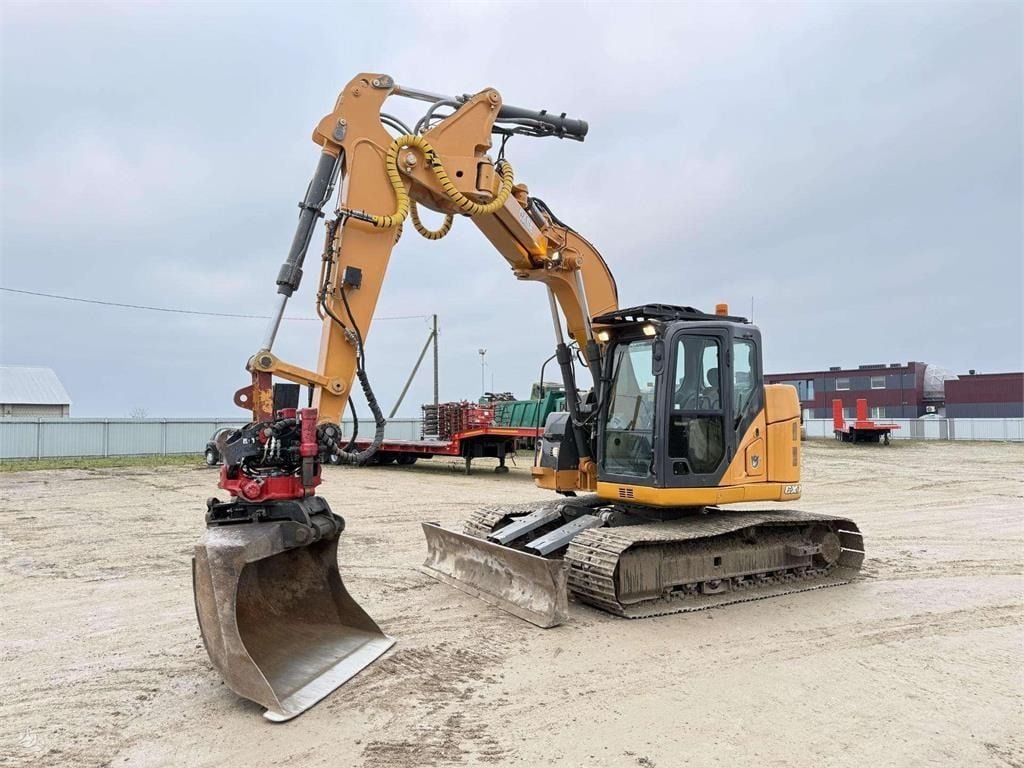 2013 CASE CX 145 C SR crawler excavator, front three-quarter view