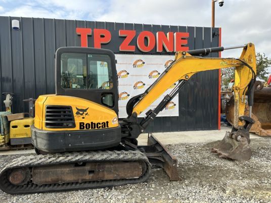 2015 Bobcat E50 mini excavator, side view