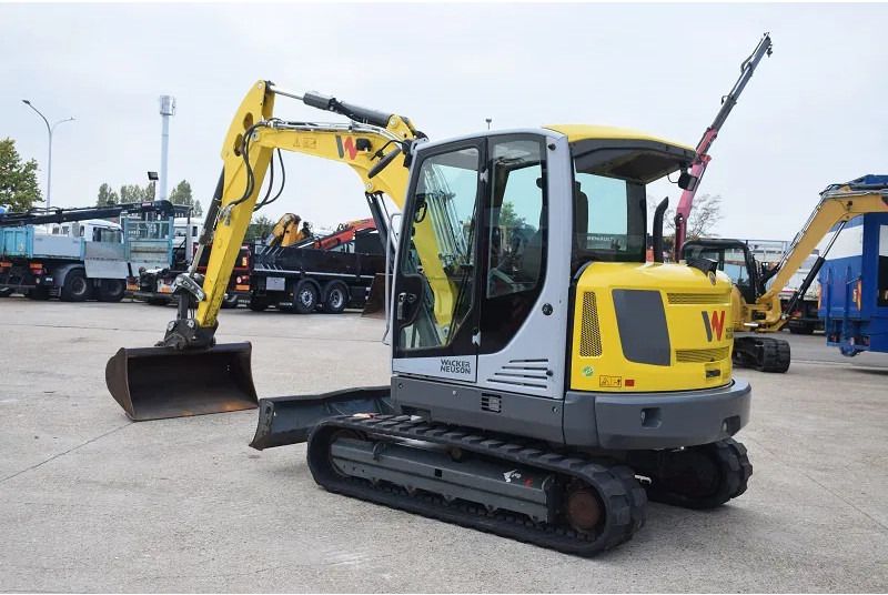 2018 Wacker Neuson ET65 mini excavator, rear three-quarter view
