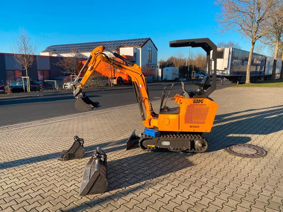 2026 Berger Kraus BK1500JS mini excavator, side profile view