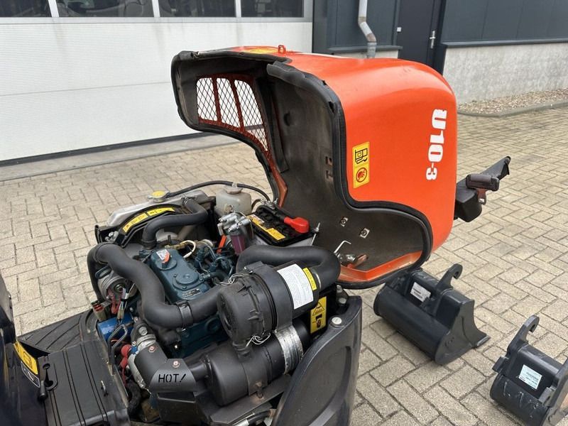 2021 Kubota U10-3 mini excavator engine compartment view
