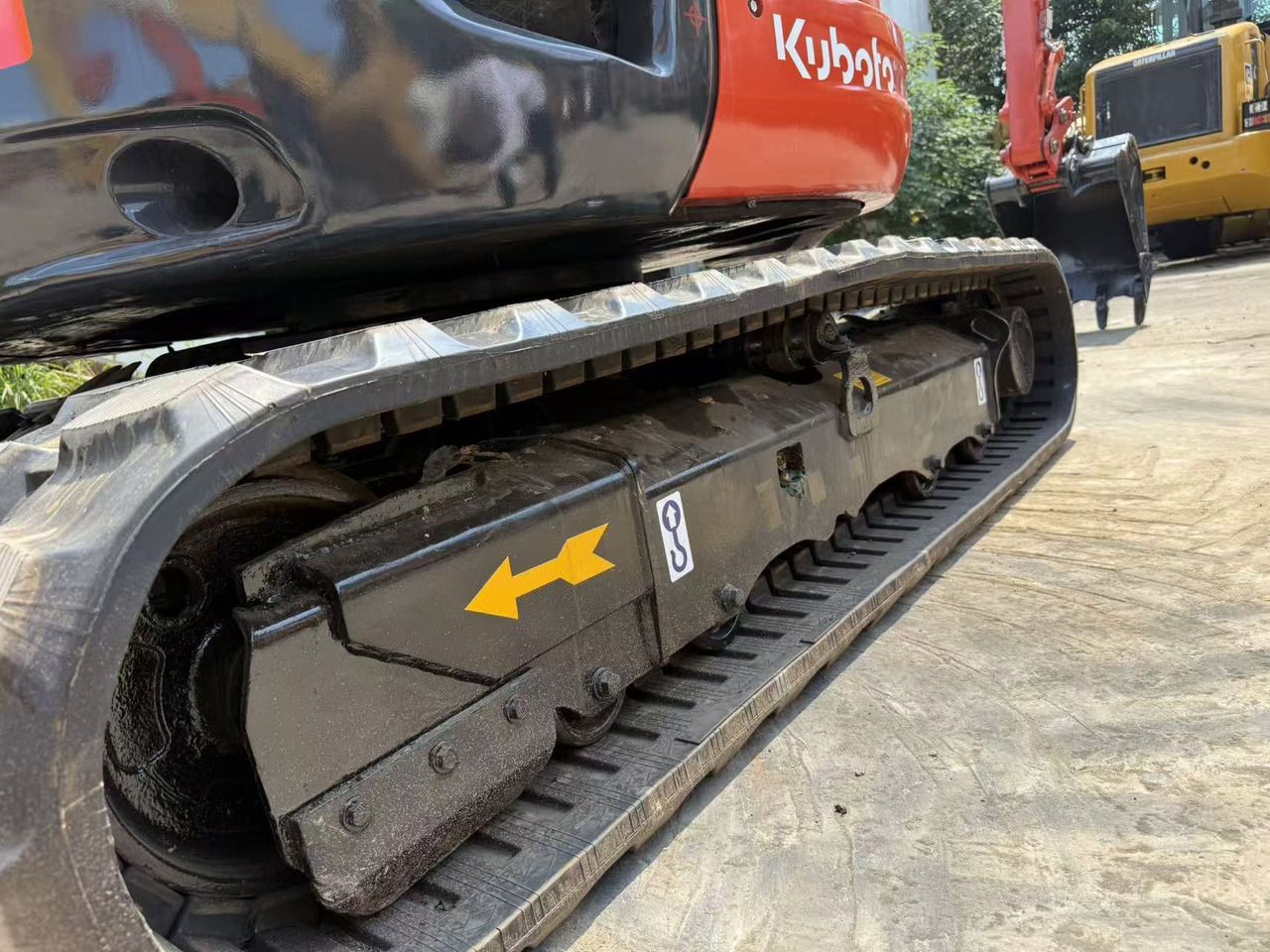 2019 Kubota KX057-4 mini excavator track and undercarriage detail 2019 Kubota KX057-4 mini excavator track and undercarriage detail
