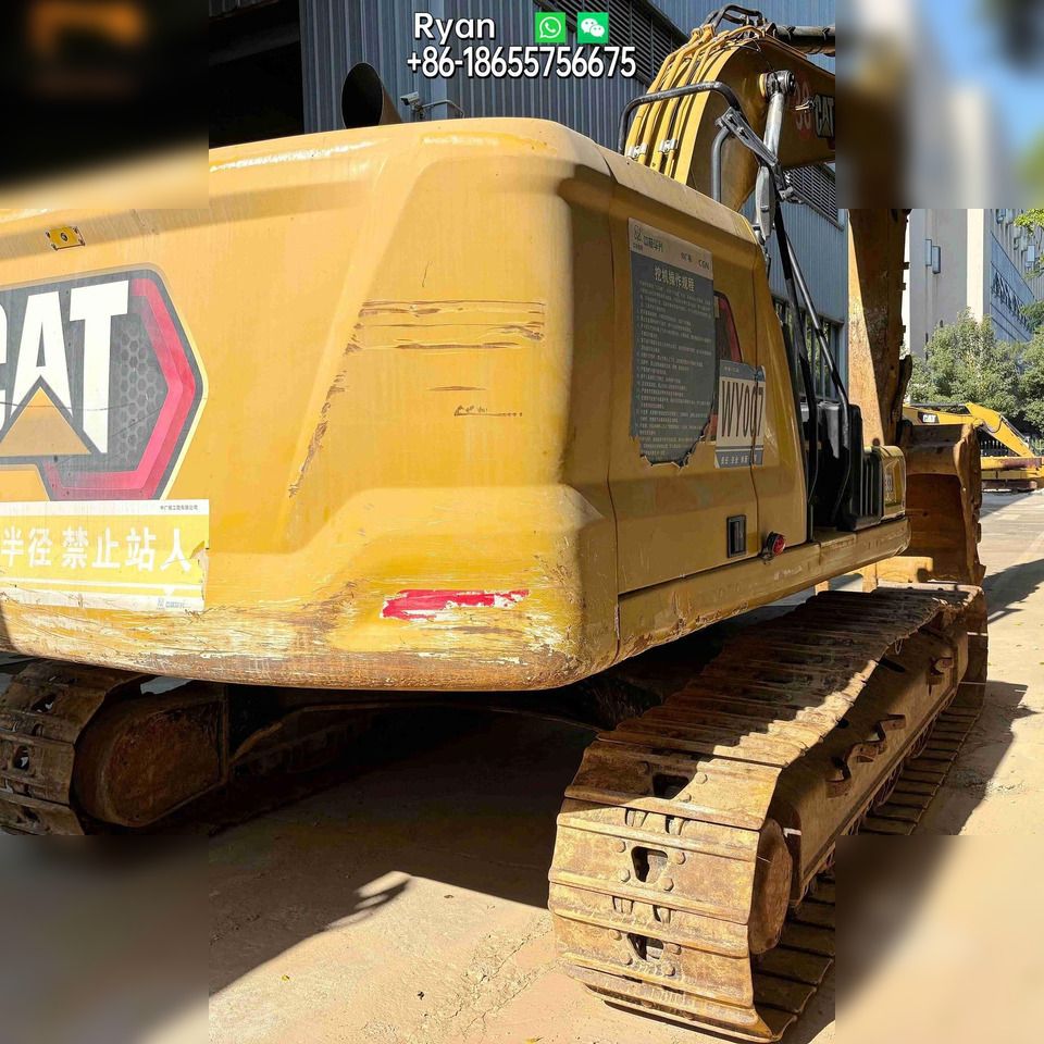 2022 Caterpillar 333 crawler excavator rear three-quarter view 2022 Caterpillar 333 crawler excavator rear three-quarter view
