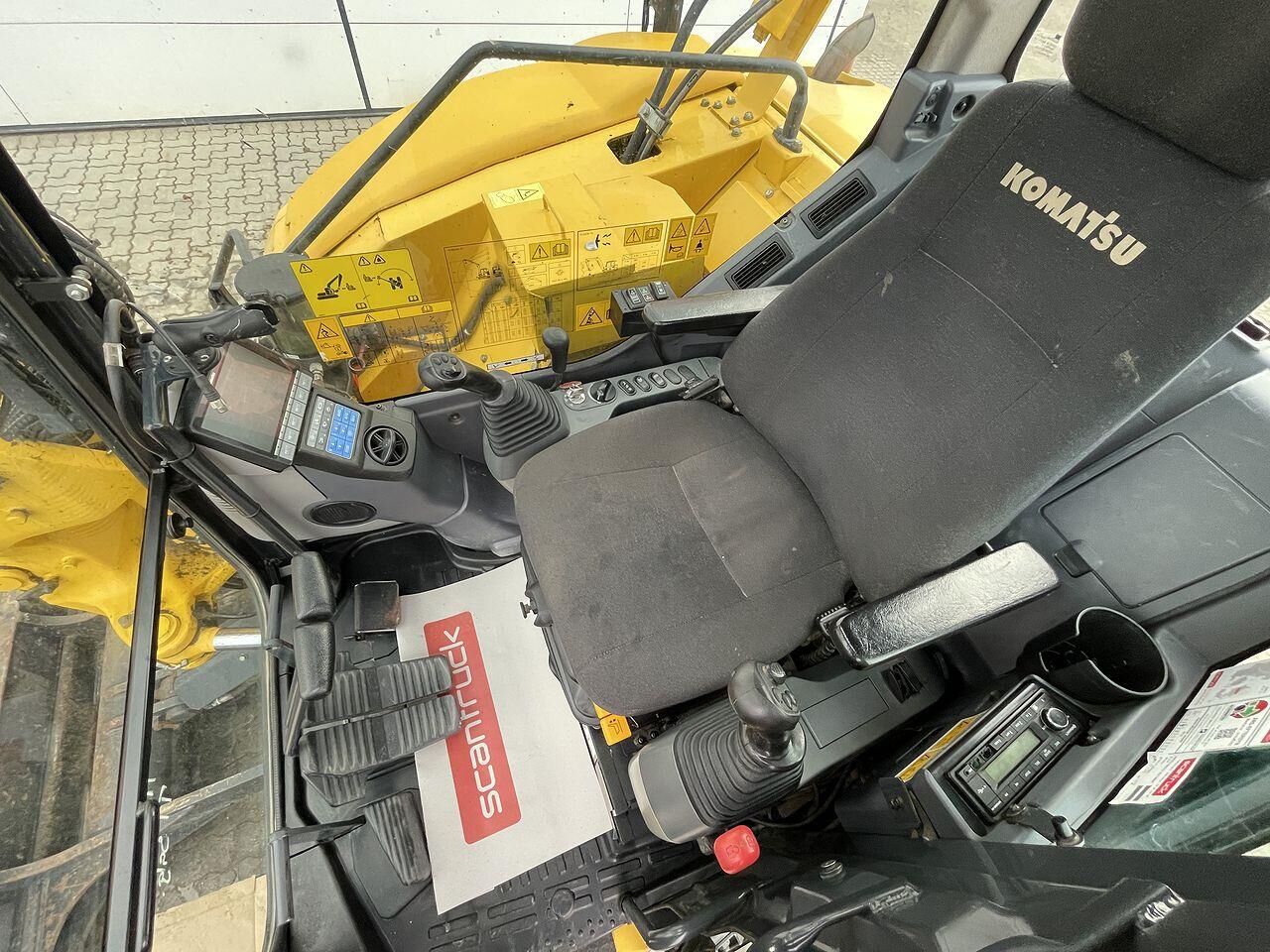 2020 Komatsu PC88MR-10 mini excavator interior cab view