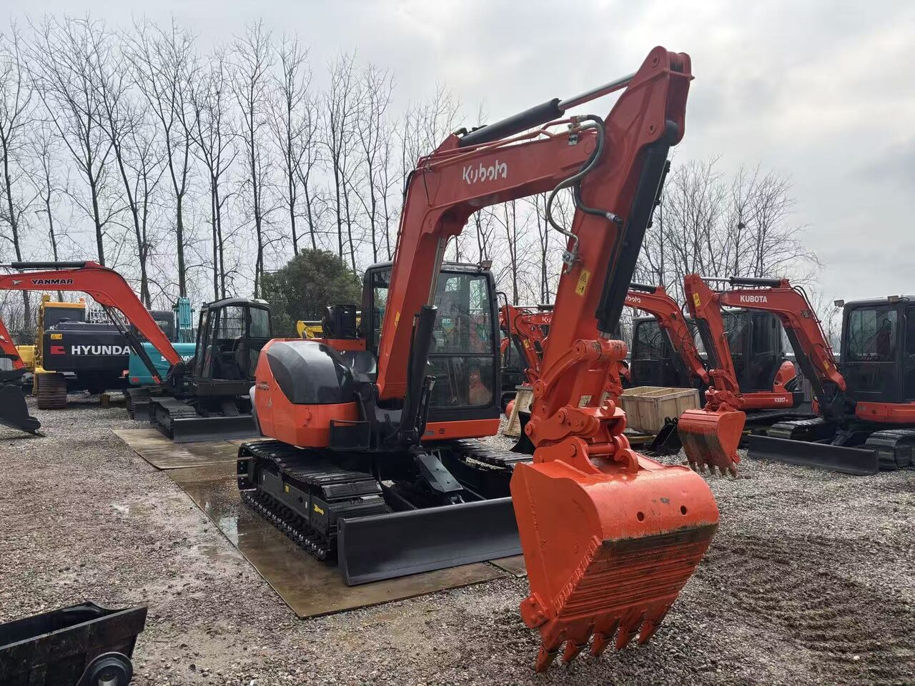 2024 Kubota KX175-5 mini excavator, front three-quarter view