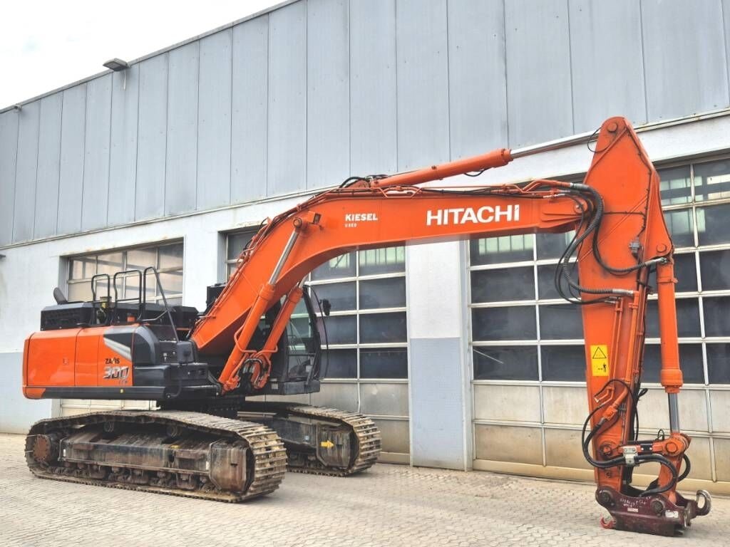 2022 Hitachi ZX300LCN-7 crawler excavator, side profile view