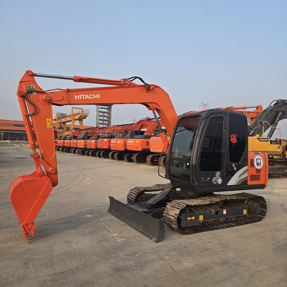 2023 Hitachi ZX70 mini excavator, side profile view 2023 Hitachi ZX70 mini excavator, side profile view