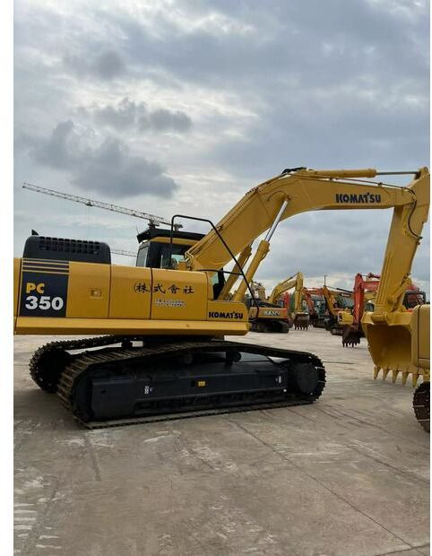 2020 Komatsu PC350 crawler excavator, side profile view