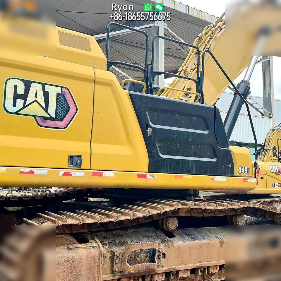2020 Caterpillar 349 crawler excavator side view 2020 Caterpillar 349 crawler excavator side view