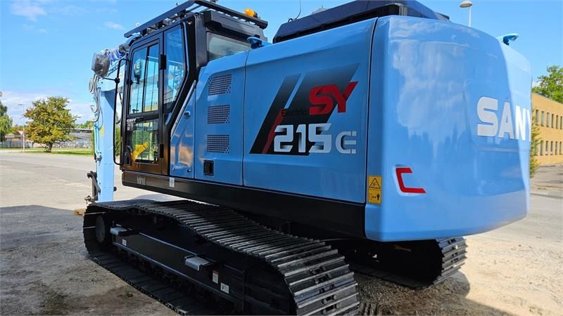 2025 Sany SY215E crawler excavator, rear three-quarter view