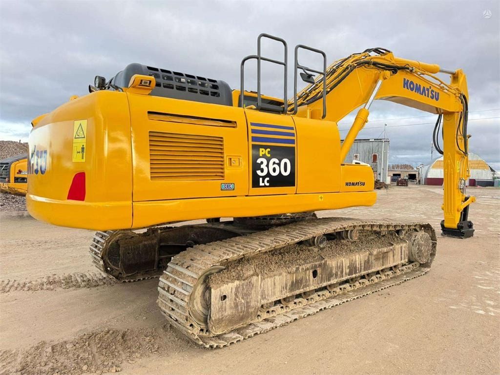 2017 Komatsu PC360LC-10 crawler excavator, rear three-quarter view