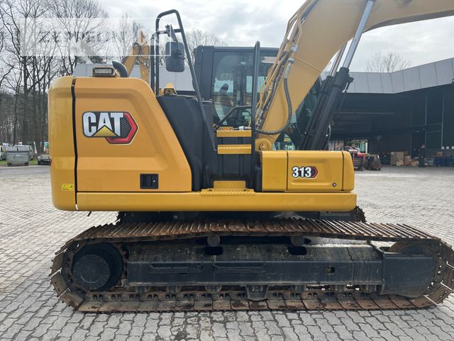 2022 Caterpillar 313 crawler excavator side view 2022 Caterpillar 313 crawler excavator side view