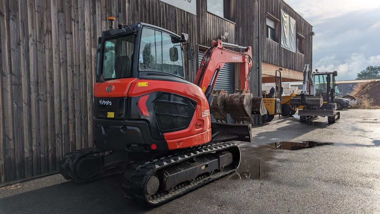 2021 Kubota U50-5 mini excavator, three-quarter front view 2021 Kubota U50-5 mini excavator, three-quarter front view