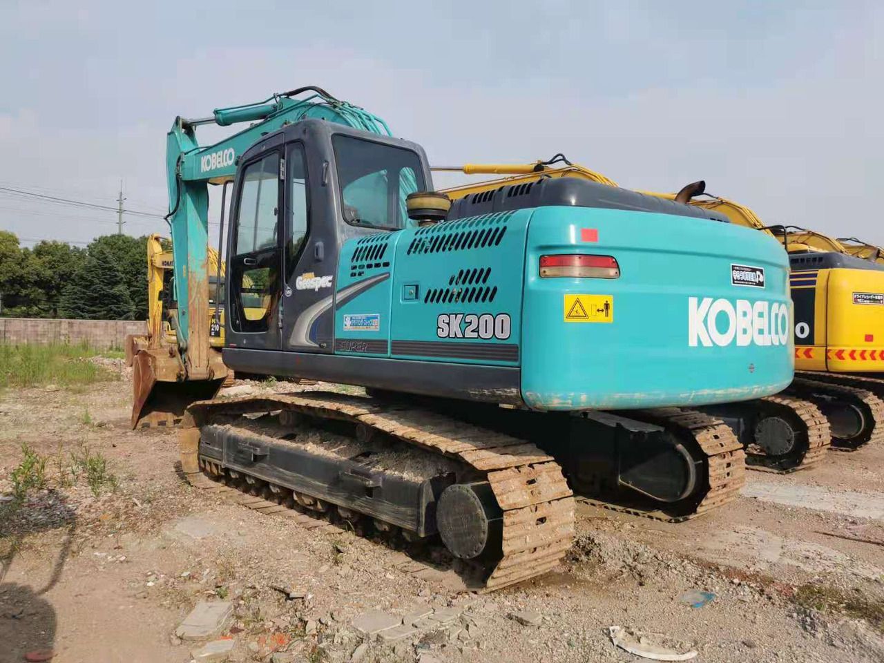 2022 Kobelco SK200-8 crawler excavator, rear three-quarter view 2022 Kobelco SK200-8 crawler excavator, rear three-quarter view