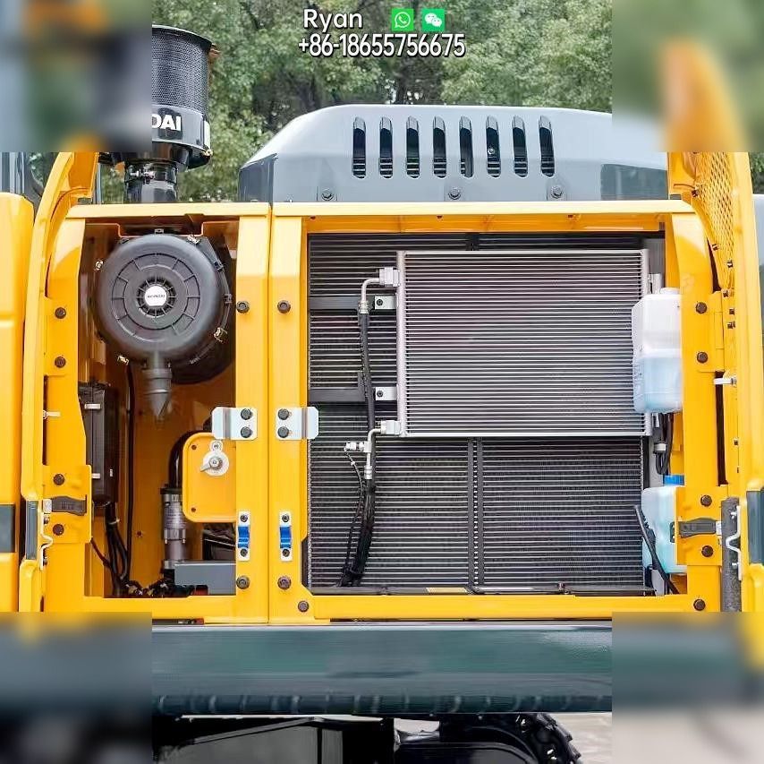2026 Hyundai HX220L crawler excavator engine compartment view