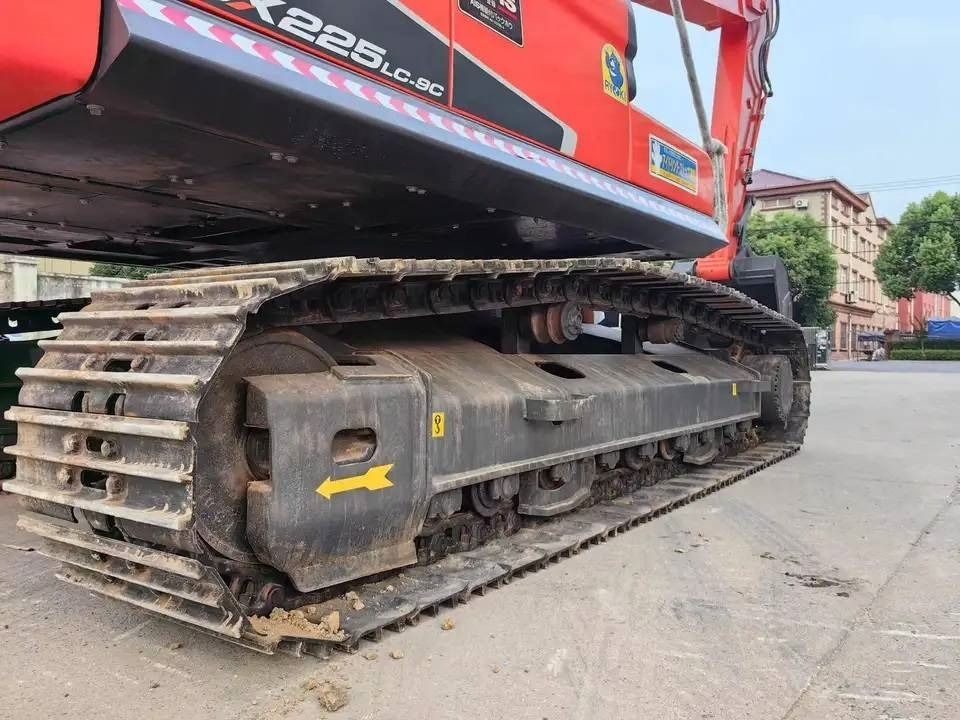 2023 Doosan DX225LC-9C crawler excavator undercarriage view
