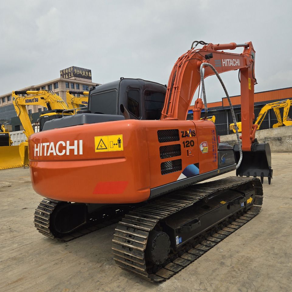 2022 Hitachi Zaxis 120 crawler excavator, rear three-quarter view