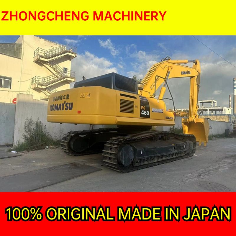 2020 Komatsu PC460LC-8 crawler excavator, rear three-quarter view