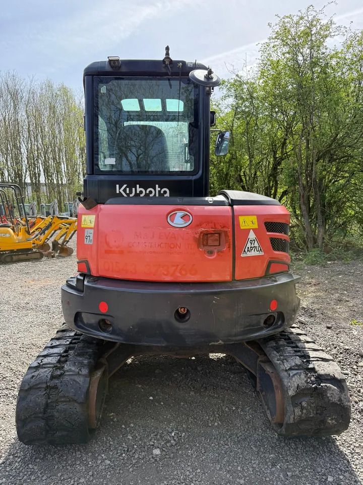 2017 Kubota U55-4 crawler excavator, rear view