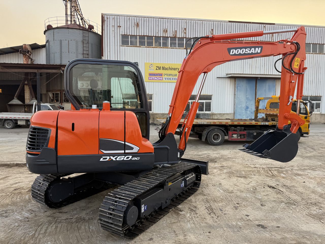 2023 Doosan DX60-9C crawler excavator, side profile view 2023 Doosan DX60-9C crawler excavator, side profile view
