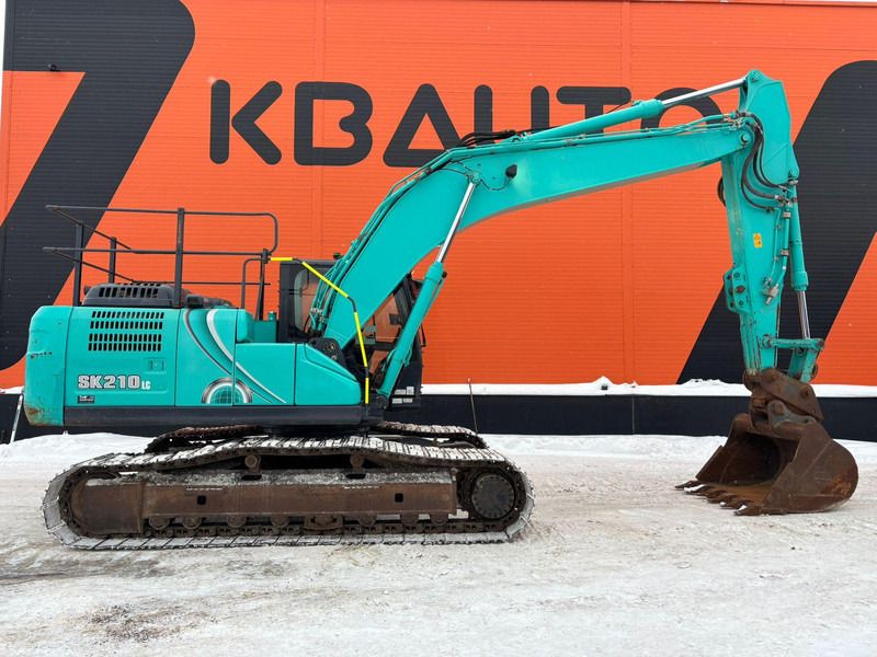 2018 Kobelco SK210LC-10 crawler excavator, side view
