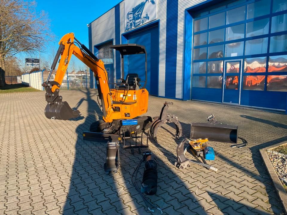 2026 Berger Kraus BK1500JS mini excavator with accessories