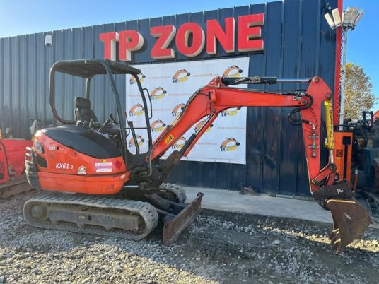 2016 Kubota KX61-3 mini excavator, side view 2016 Kubota KX61-3 mini excavator, side view