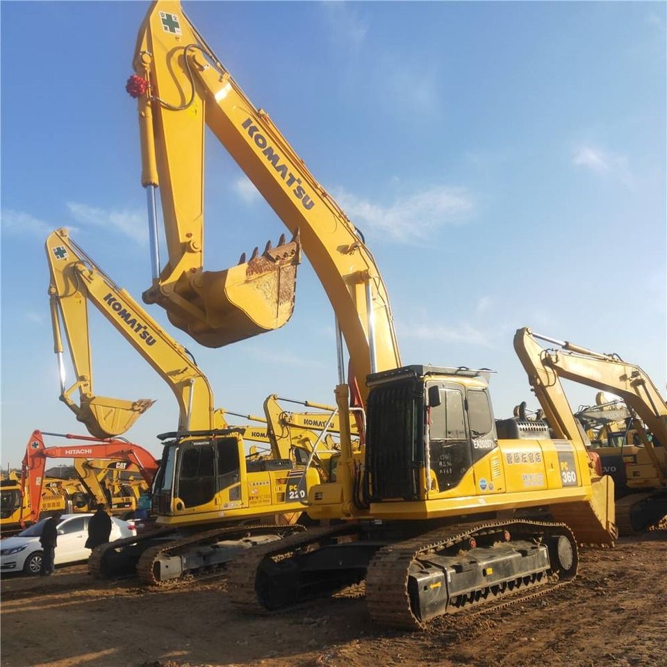 2023 Komatsu PC360-7 crawler excavator, front three-quarter view