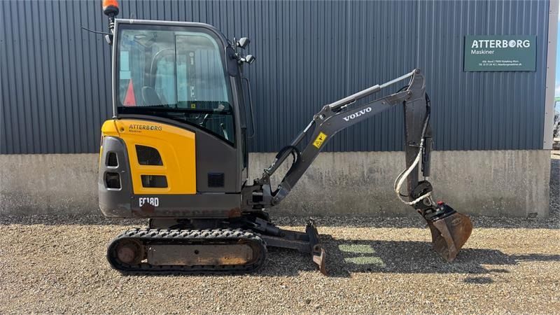 2017 Volvo EC18D mini excavator side view 2017 Volvo EC18D mini excavator side view