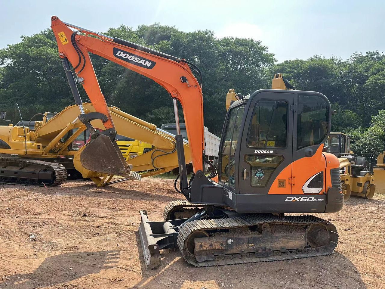 2020 Doosan DX60E-9C crawler excavator, side view 2020 Doosan DX60E-9C crawler excavator, side view