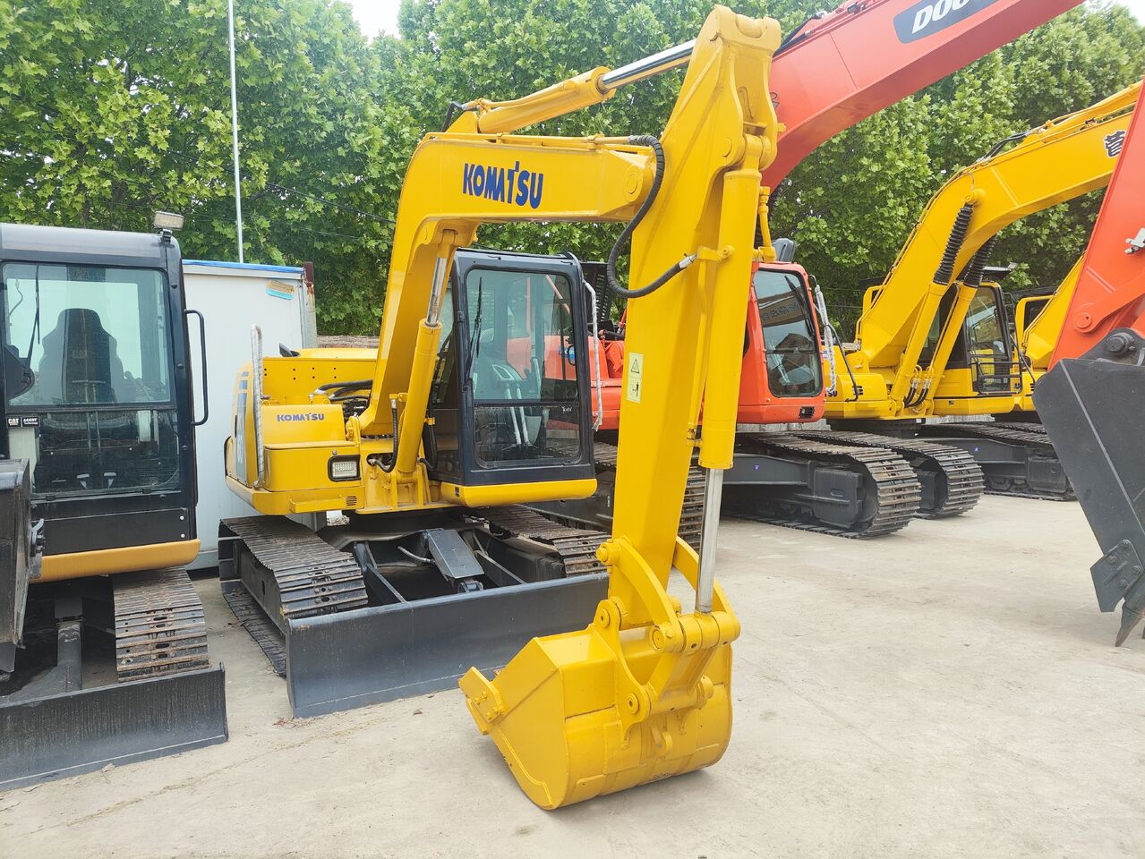 2023 Komatsu PC60 crawler excavator, front three-quarter view 2023 Komatsu PC60 crawler excavator, front three-quarter view