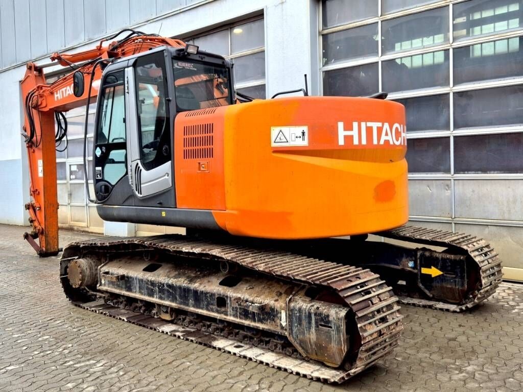 2013 Hitachi ZX225USLC-3 crawler excavator, rear three-quarter view