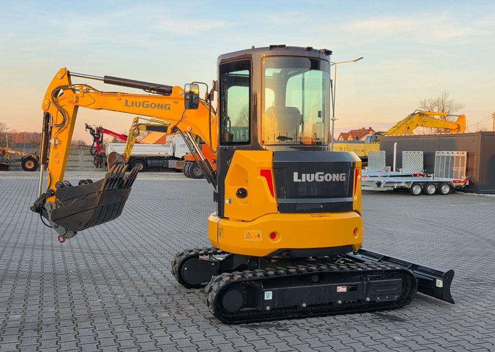 2026 LiuGong 9035FZTS mini excavator, rear three-quarter view