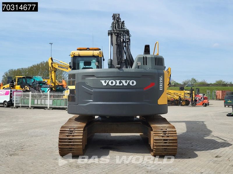 2015 Volvo ECR235EL crawler excavator rear view