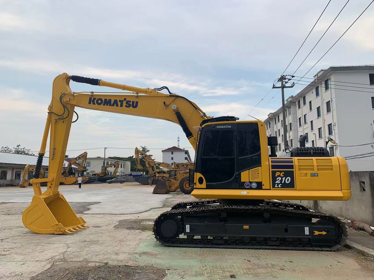 2022 Komatsu PC210 LC crawler excavator, side view