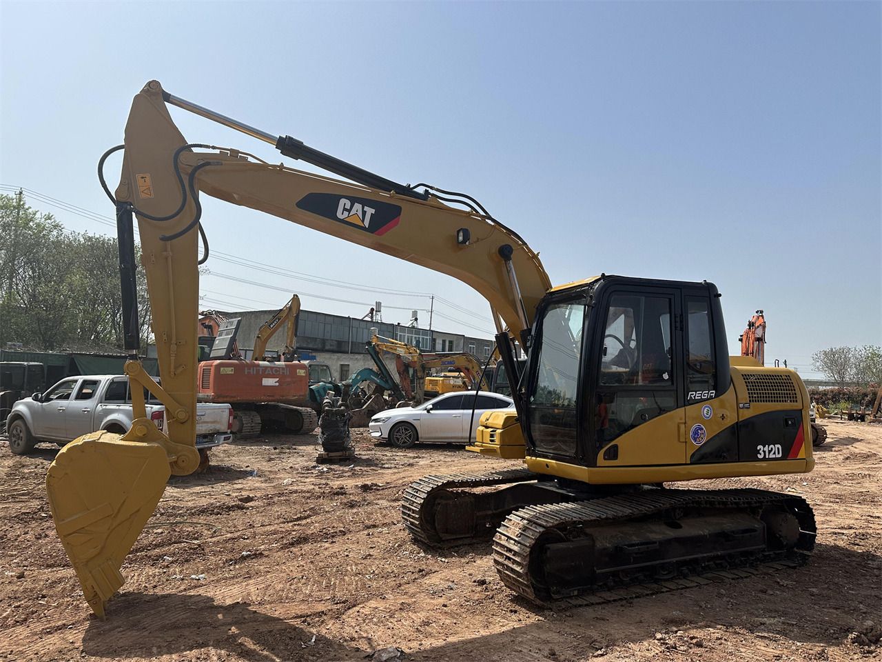 2020 Caterpillar 312D crawler excavator, side profile view 2020 Caterpillar 312D crawler excavator, side profile view