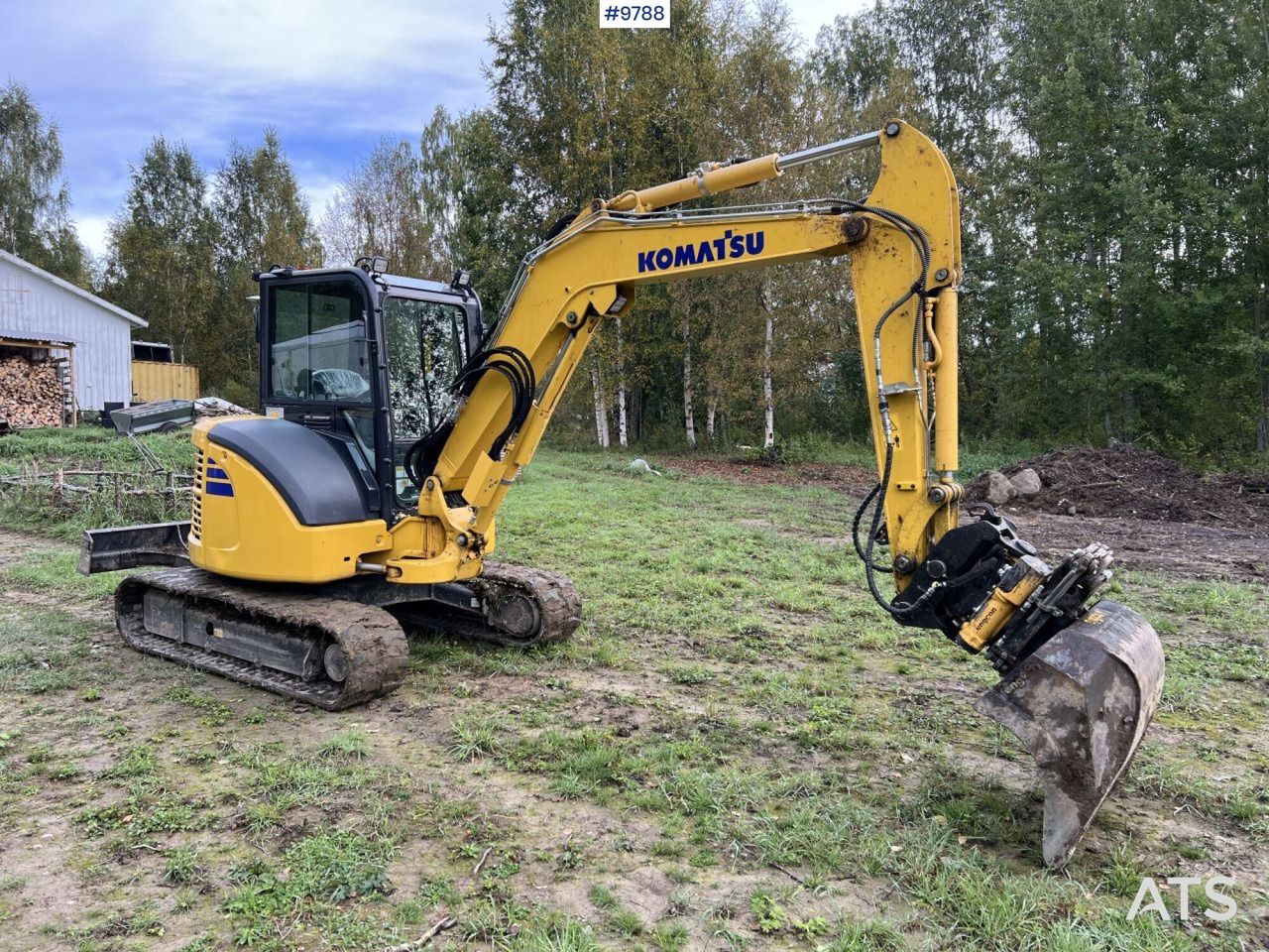 2021 Komatsu PC55MR-5 mini excavator, side profile view 2021 Komatsu PC55MR-5 mini excavator, side profile view