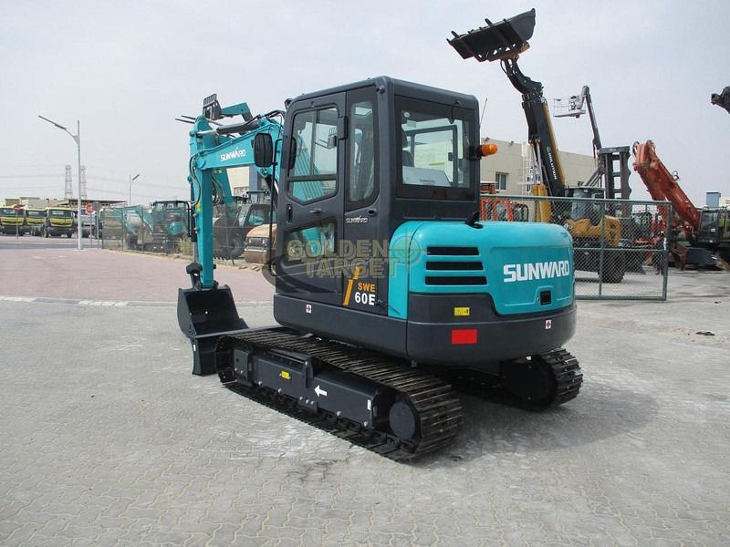 2025 Sunward SWE60E mini excavator, rear three-quarter view 2025 Sunward SWE60E mini excavator, rear three-quarter view