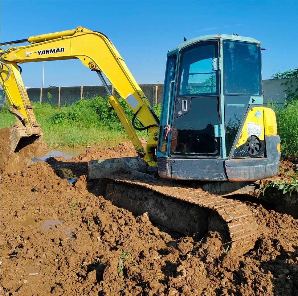 2022 Yanmar VIO75 mini excavator side view
