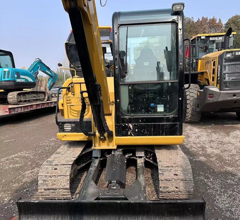 Caterpillar 306E mini excavator front view Caterpillar 306E mini excavator front view