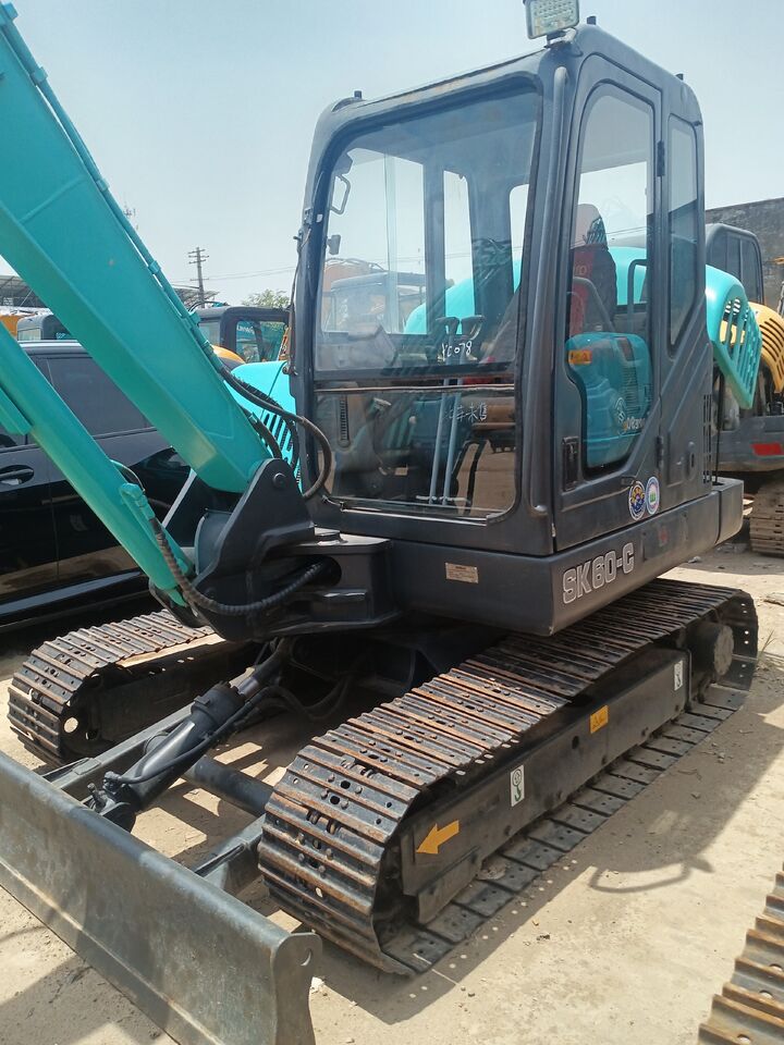 2024 Kobelco SK60-C crawler excavator, front three-quarter view