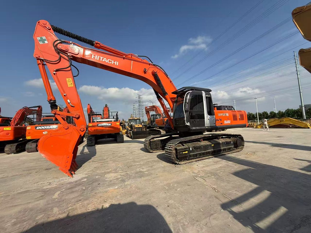 2024 Hitachi ZX350 crawler excavator, side profile view 2024 Hitachi ZX350 crawler excavator, side profile view
