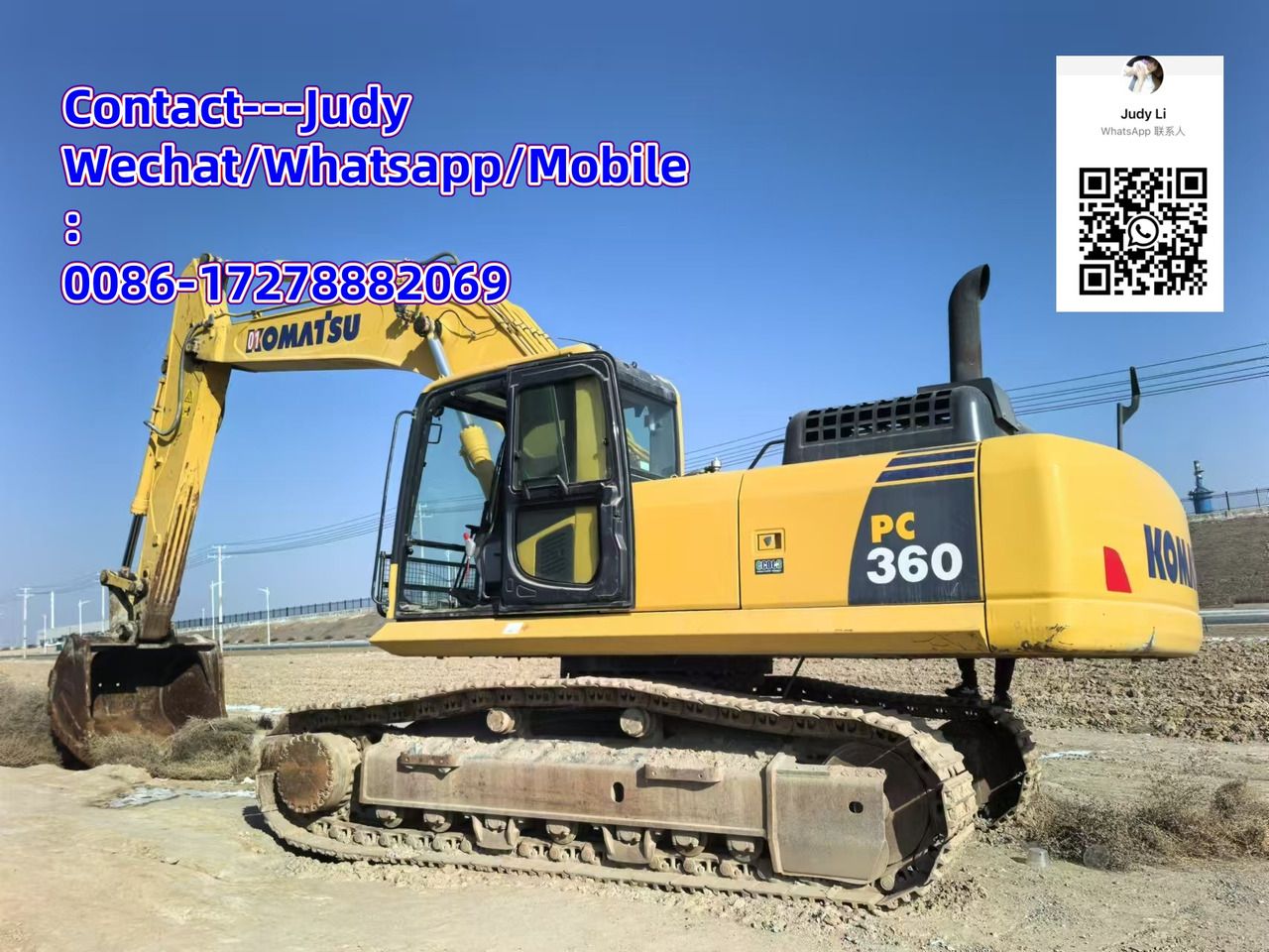 2021 Komatsu PC360 crawler excavator, side view